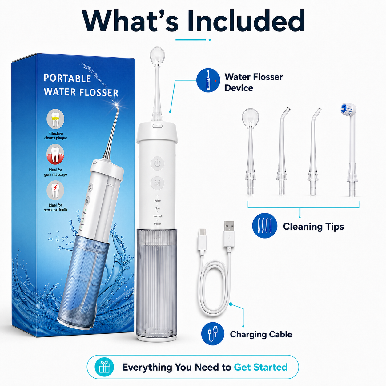 Portable Cordless Water Flosser