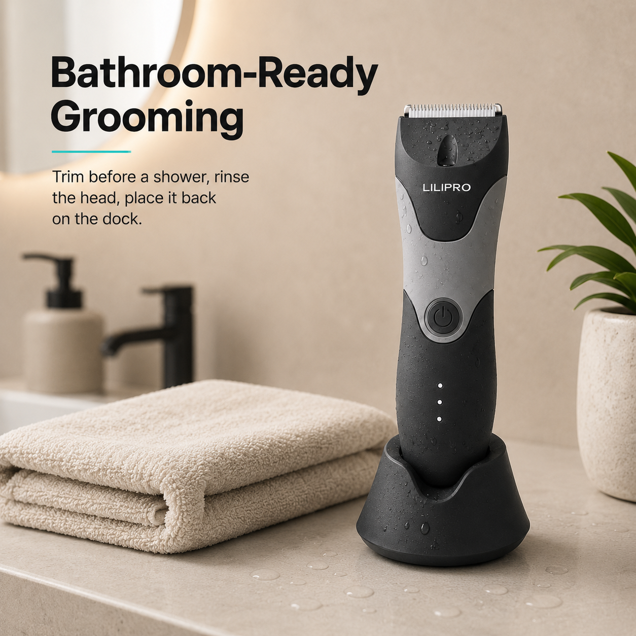 Waterproof Body Trimmer for Sensitive Grooming