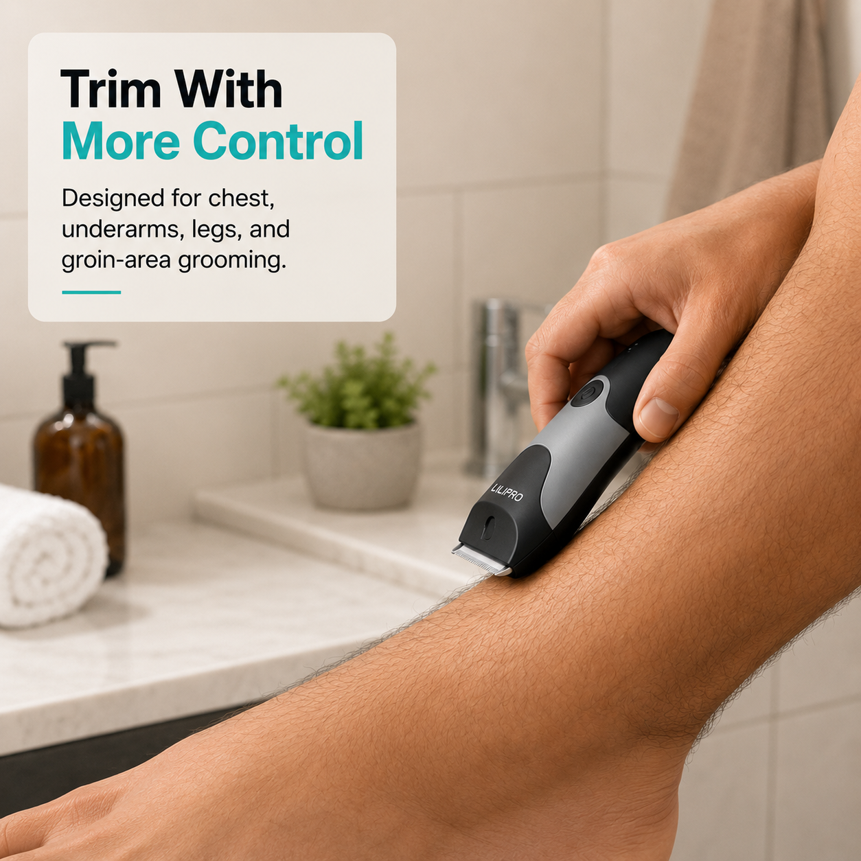 Waterproof Body Trimmer for Sensitive Grooming